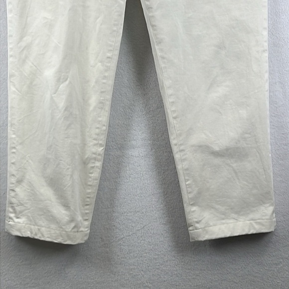 UNIQLO Women’s Ankle/Cropped Chinos Sz M Khaki Beige Cotton/Spandex EUC - Picture 3 of 9